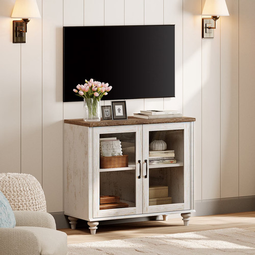 Farmhouse stand for tvs up - tv,